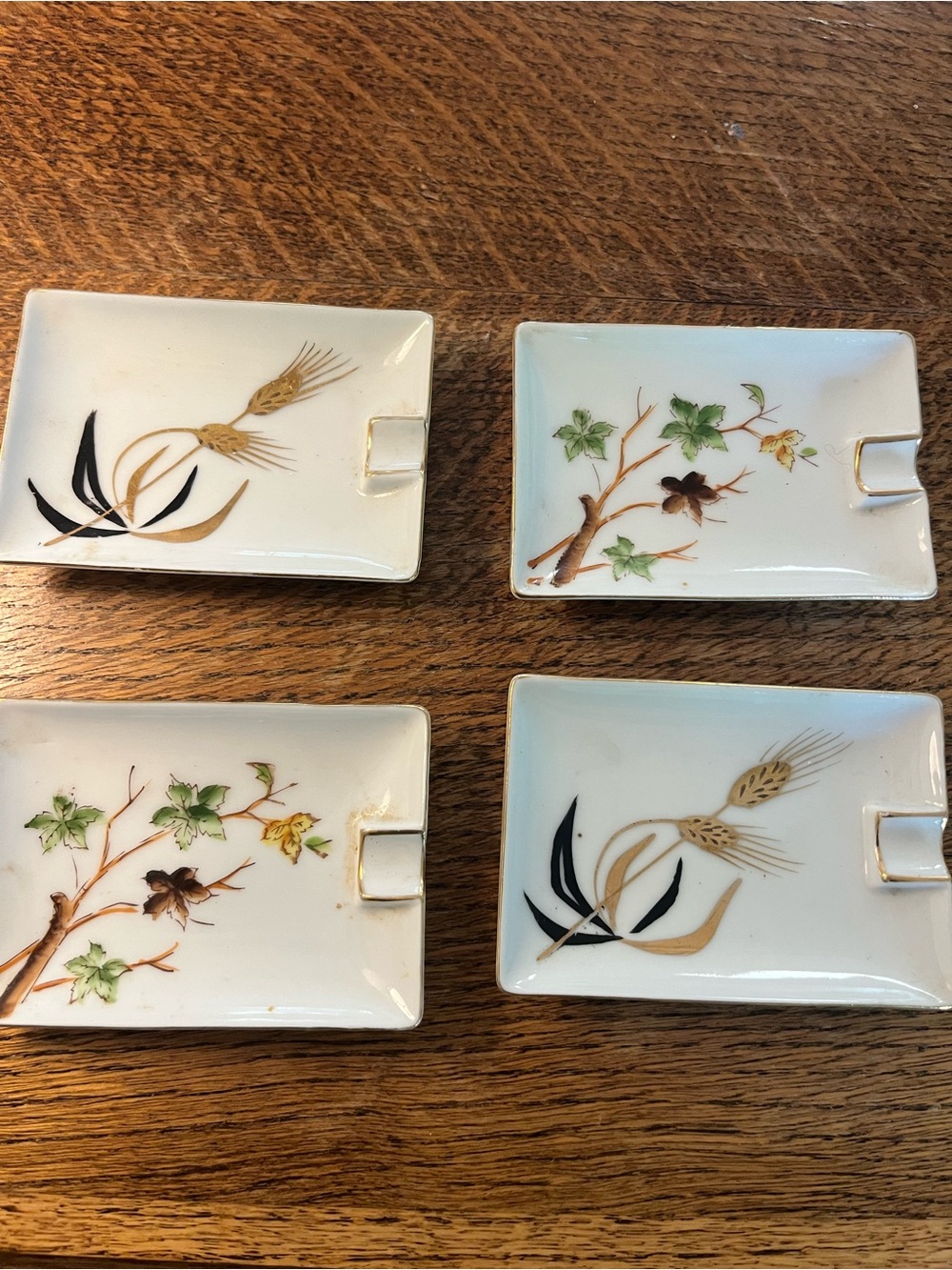 Vintage Kelvin Fine China Individual Ash Trays/Trinket Dish Set of 4